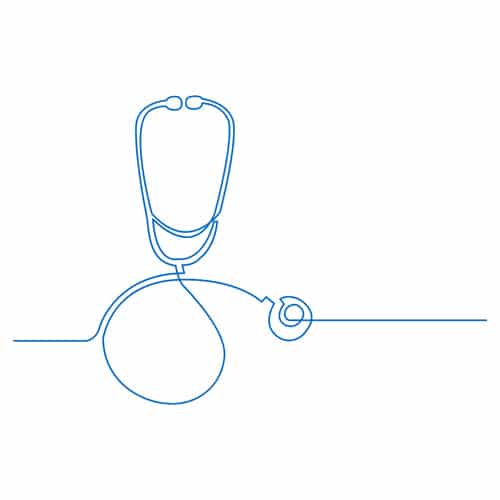 stethoscope line art